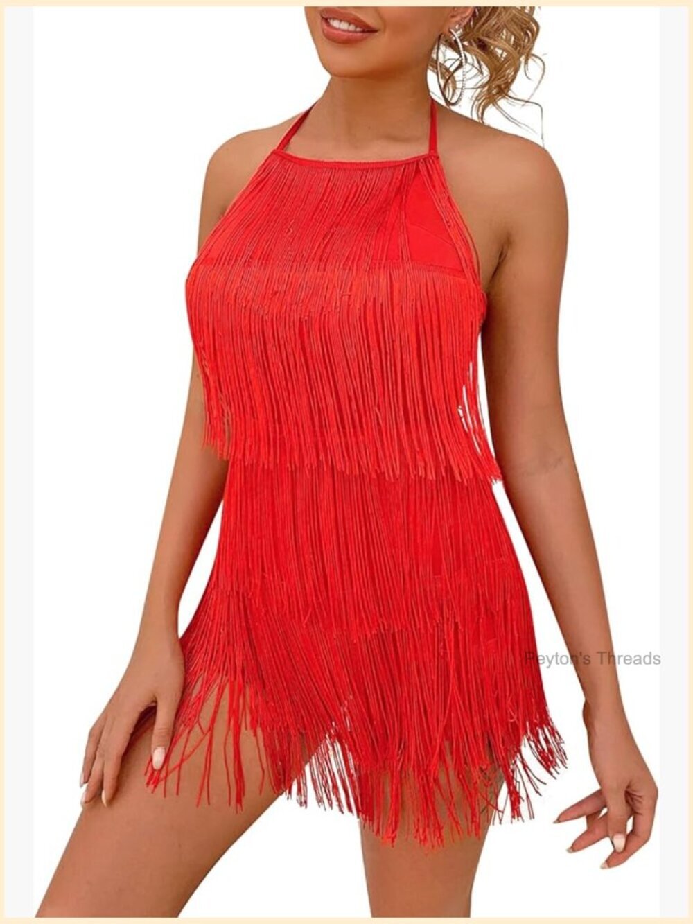 Sexy Backless Fringe Dress Jumpsuit - Tassel Halter Playsuit Festival Bodysuit